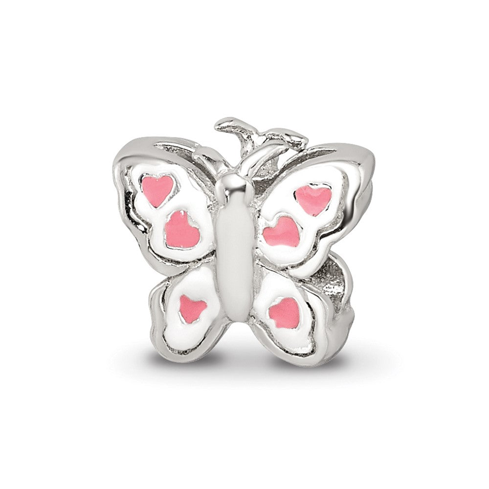 Sterling Silver Reflections Enameled Butterfly Bead