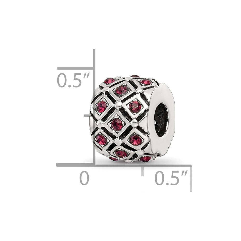 Sterling Silver Reflections January Preciosa Crystal Bead