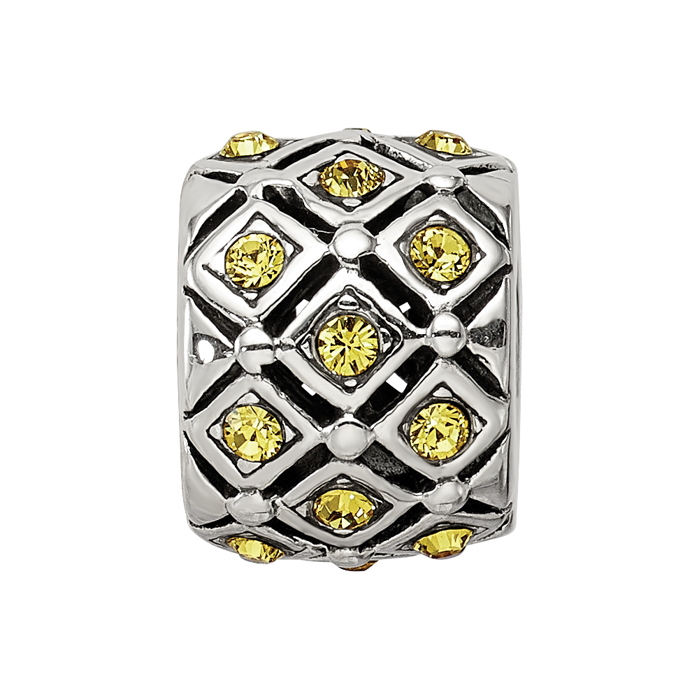 Sterling Silver Reflections November Preciosa Crystal Bead