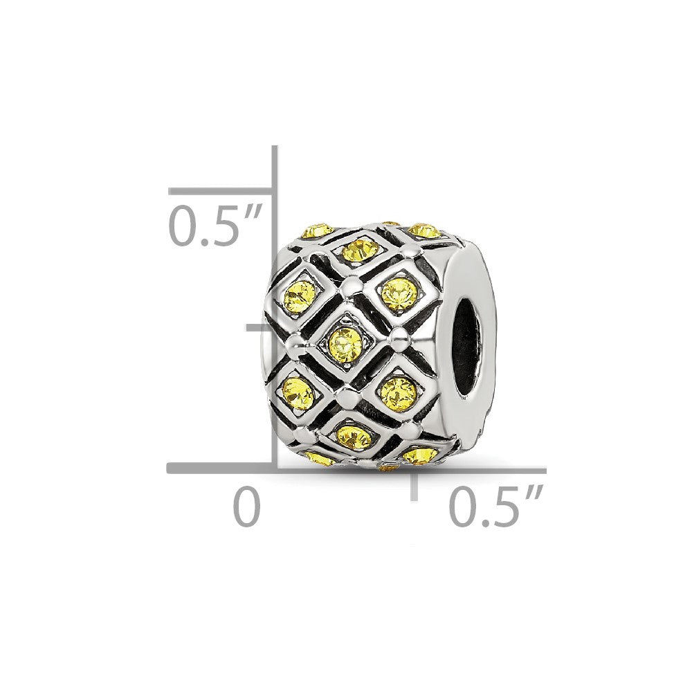 Sterling Silver Reflections November Preciosa Crystal Bead