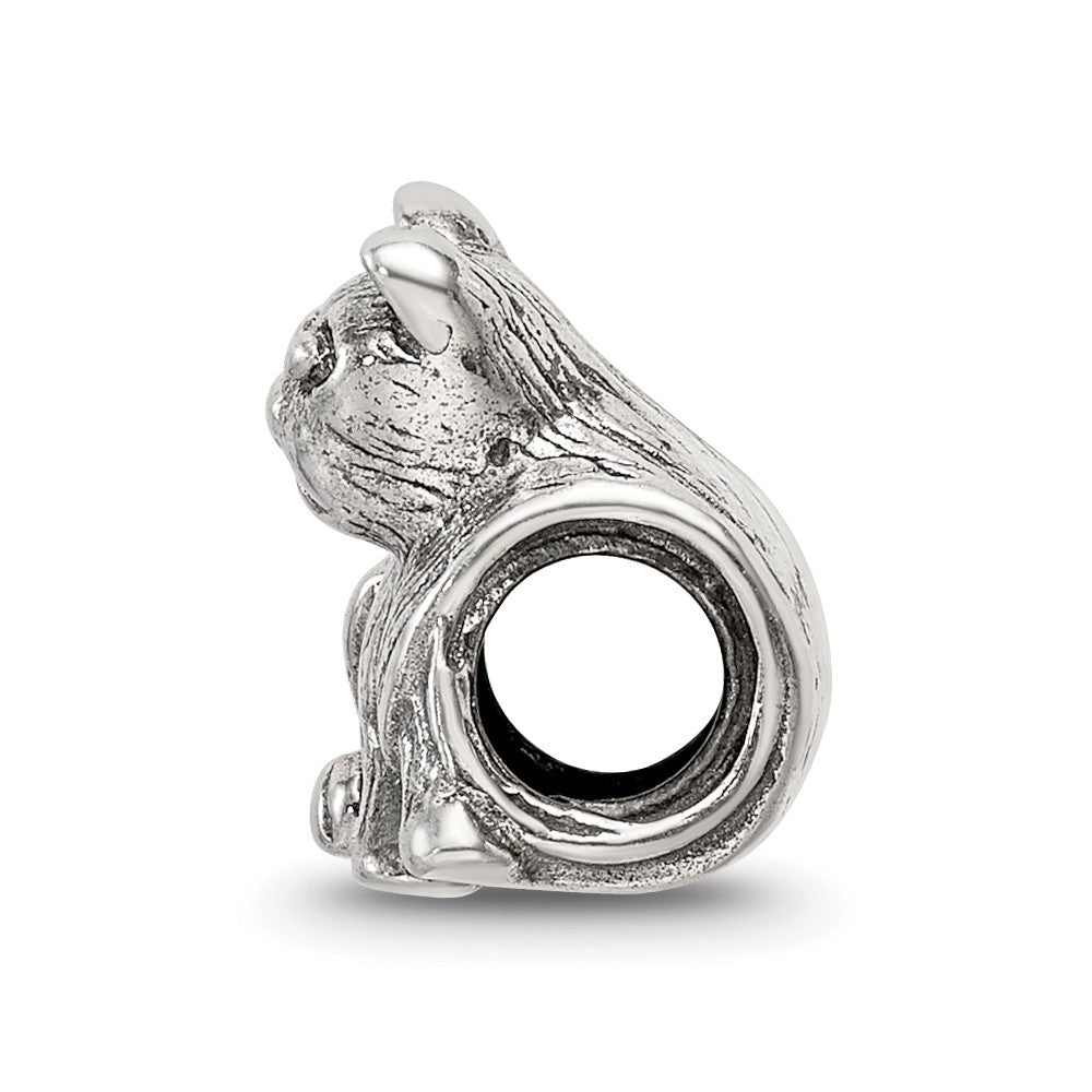 Sterling Silver Reflections Cat Bead