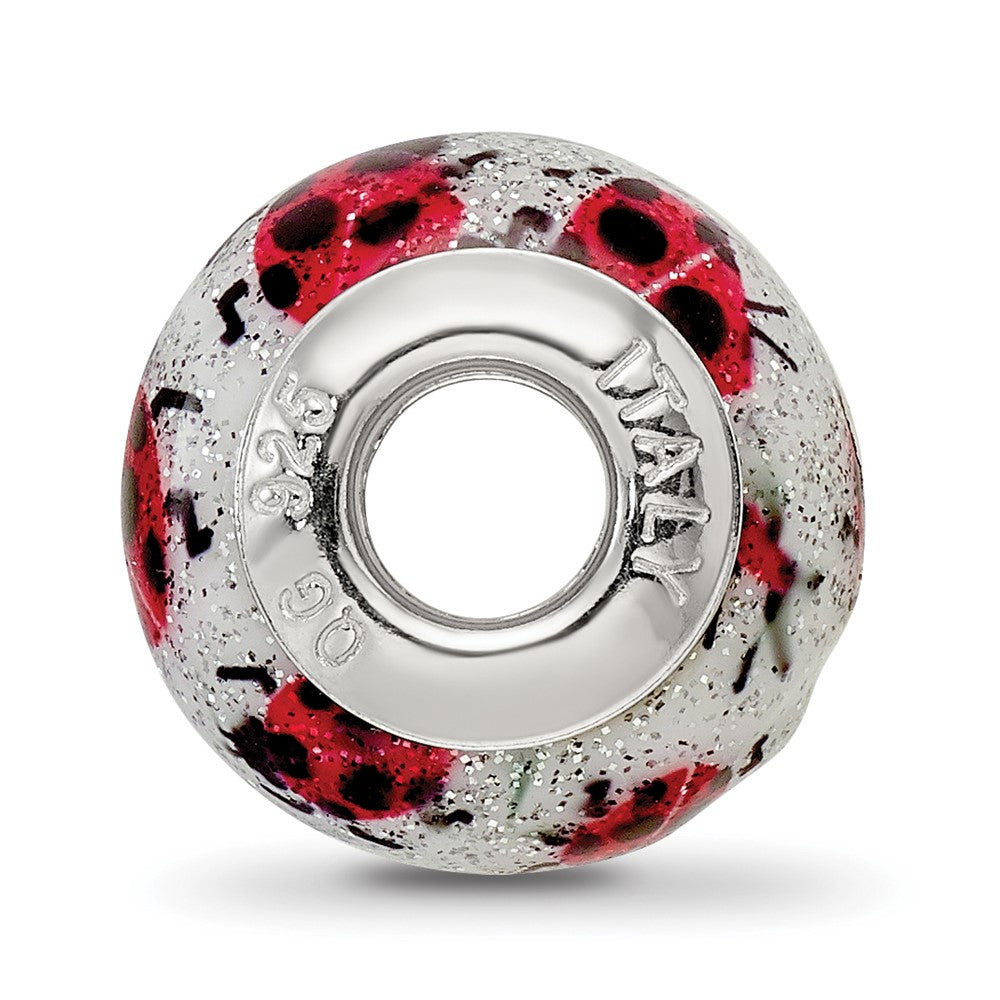 Sterling Silver Reflections Bugs Italian Murano Bead