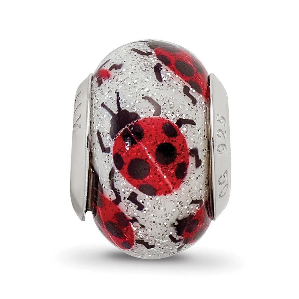 Sterling Silver Reflections Bugs Italian Murano Bead