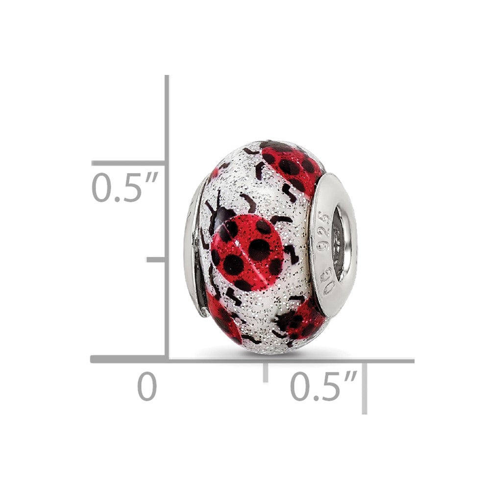 Sterling Silver Reflections Bugs Italian Murano Bead