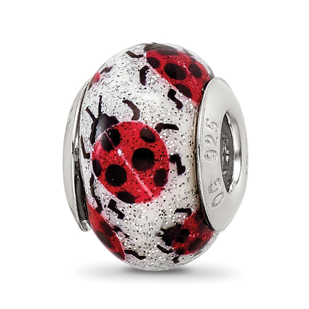 Sterling Silver Reflections Bugs Italian Murano Bead