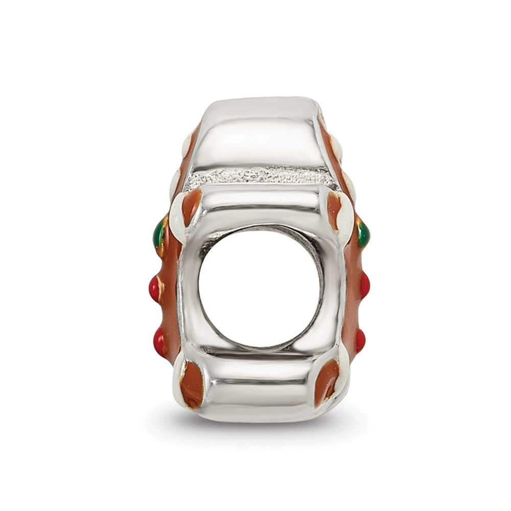 Sterling Silver Reflections Enameled Gingerbread Bead