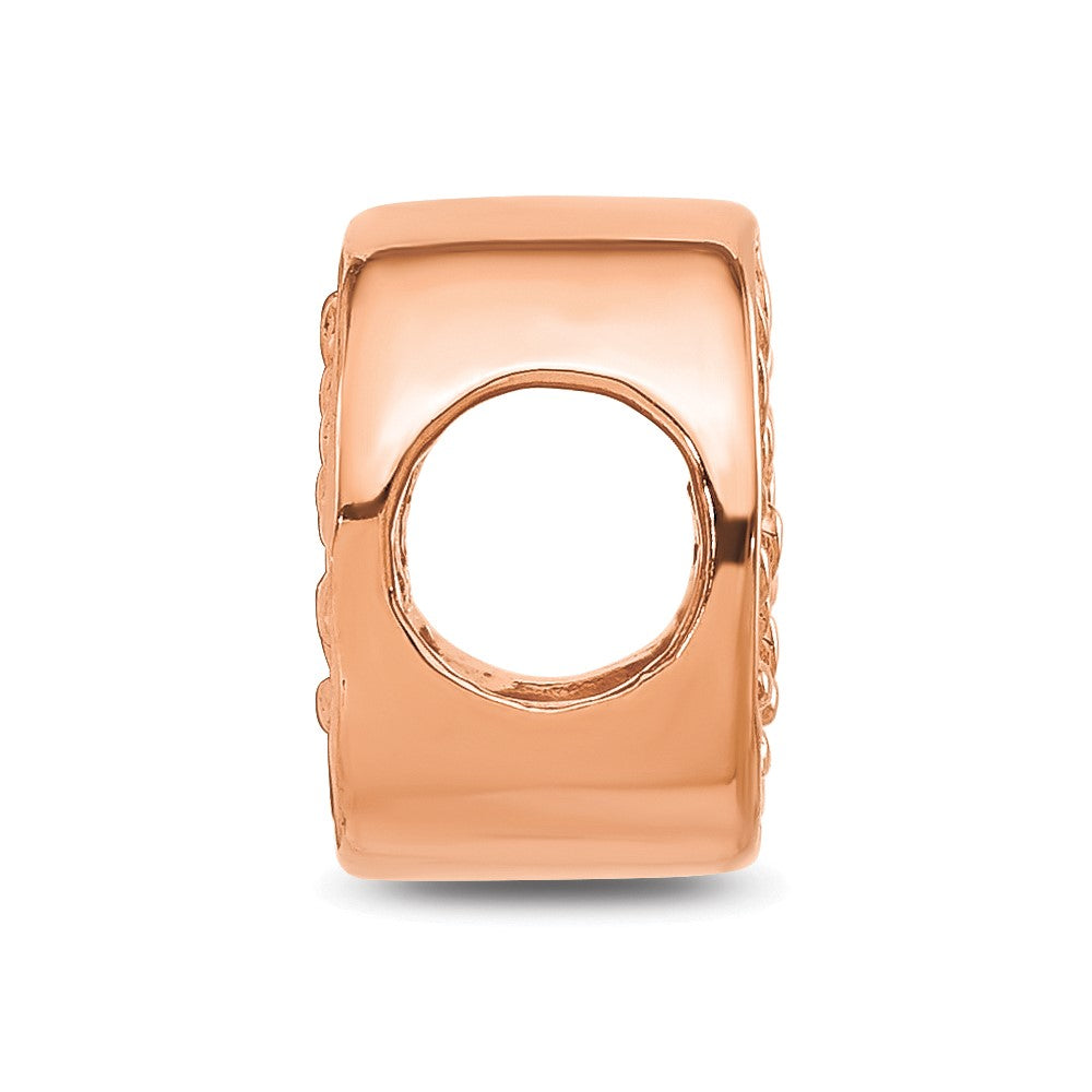 Sterling Silver Reflections Rose Gold-plated Tree of Life Circle Bead