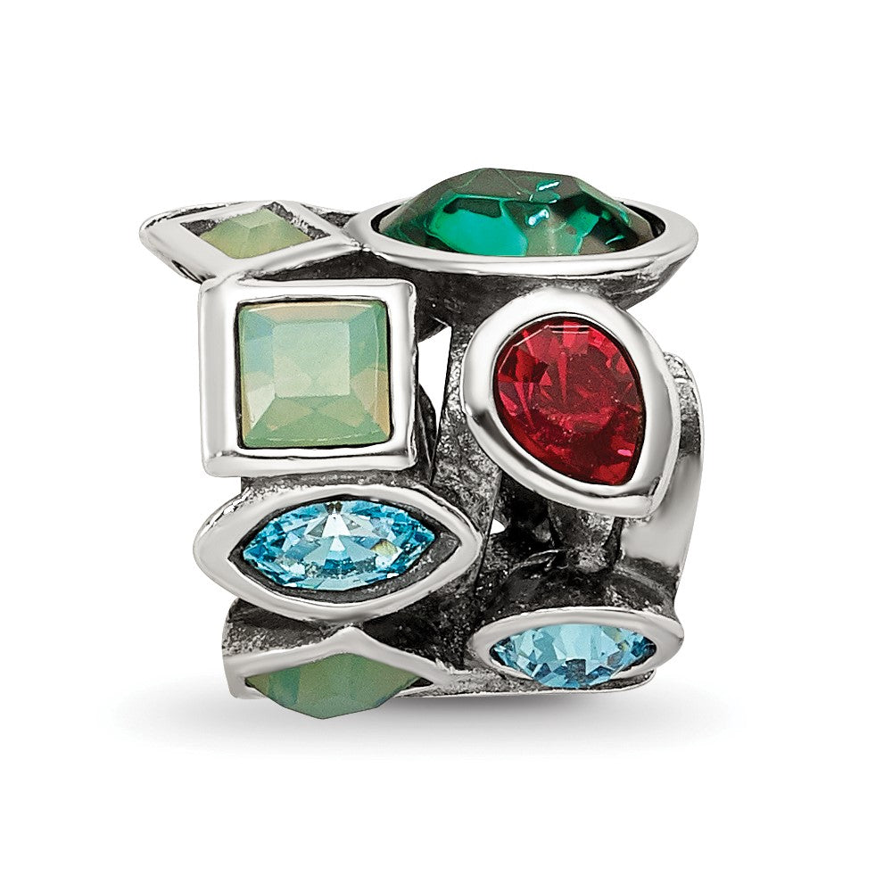 Sterling Silver Reflections Crystals Bead