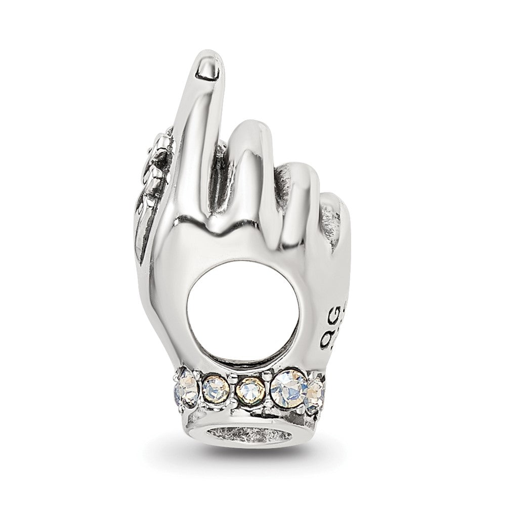 Sterling Silver Reflections Crystals Mother & Hand Bead