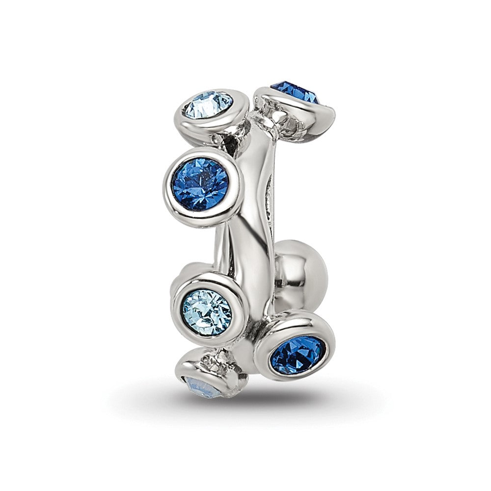 Sterling Silver Reflections Crystal Bubble Spacer Bead