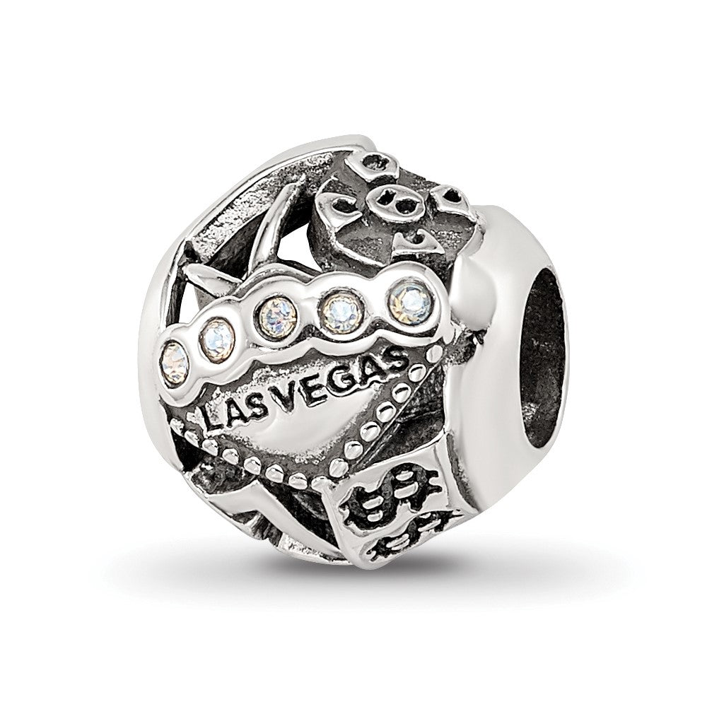 Sterling Silver Reflections Crystals Las Vegas Collage Bead