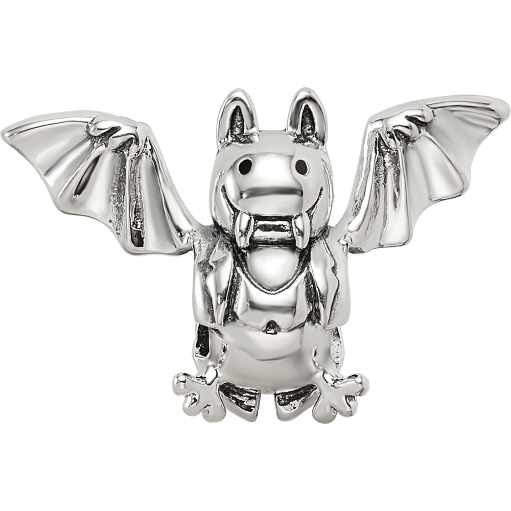 Sterling Silver Reflections Bat Bead