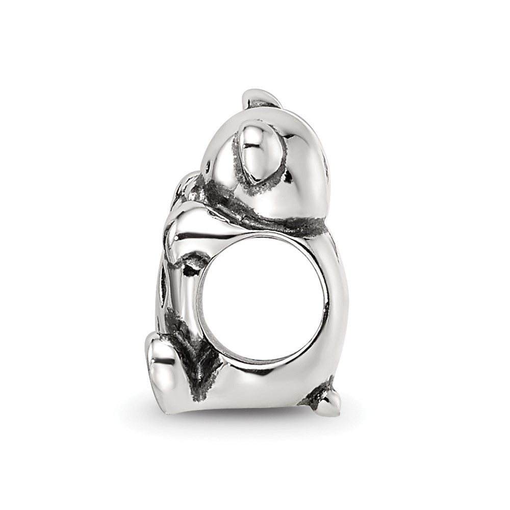 Sterling Silver Reflections Crystals Teddy Bear Bead