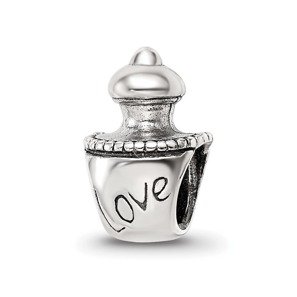 Sterling Silver Reflections Love Perfume Bottle Bead