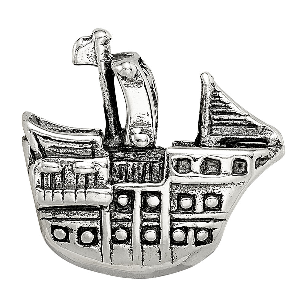 Sterling Silver Reflections Pirate Ship Bead