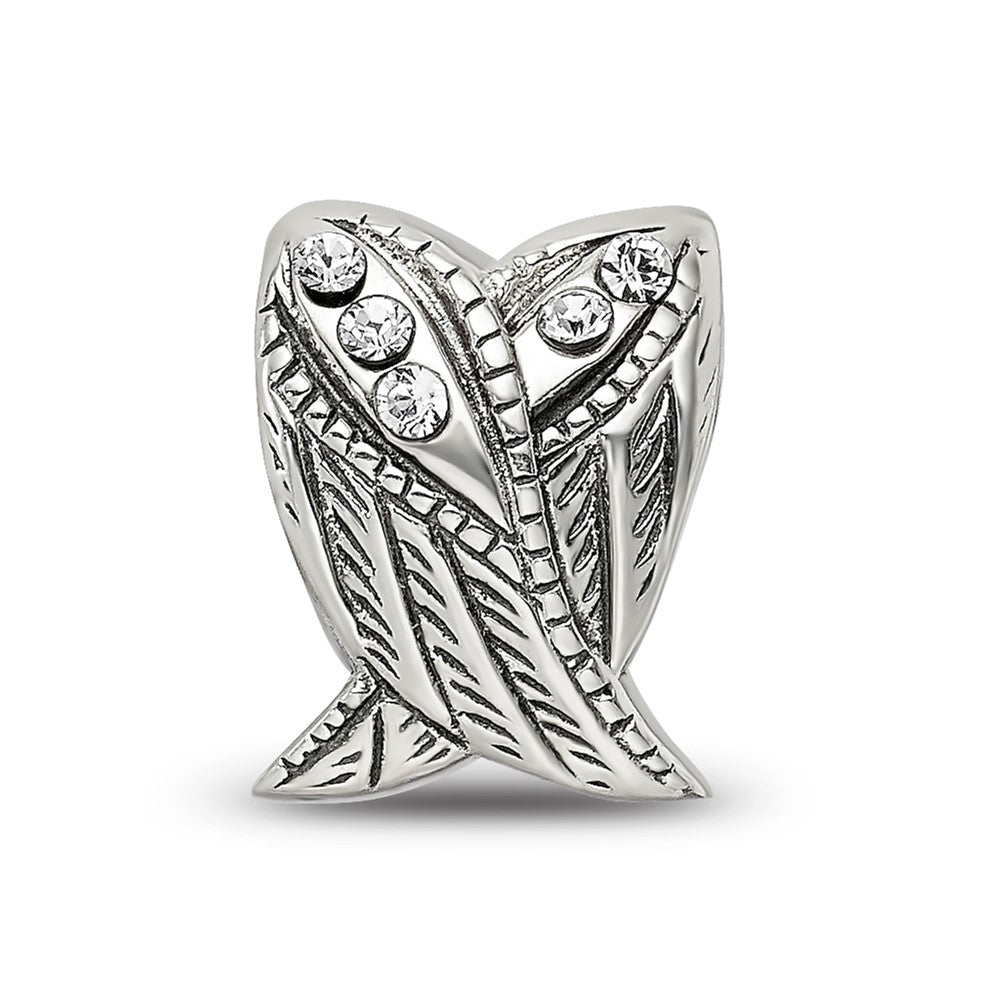 Sterling Silver Reflections Preciosa Crystal Wings Bead
