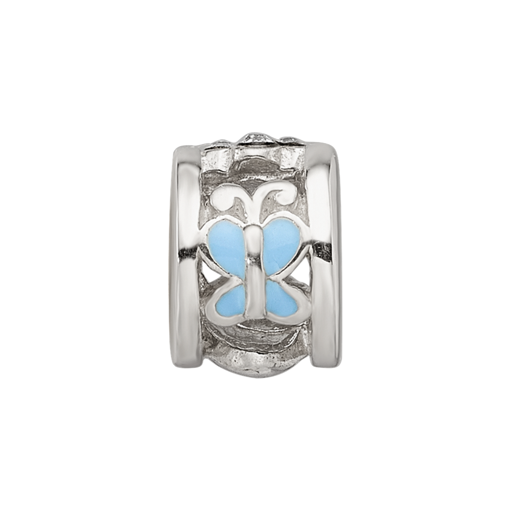 Sterling Silver Reflections Enamel Preciosa Crystal Ladybug Bead