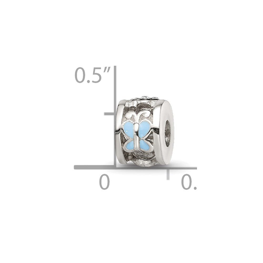 Sterling Silver Reflections Enamel Preciosa Crystal Ladybug Bead