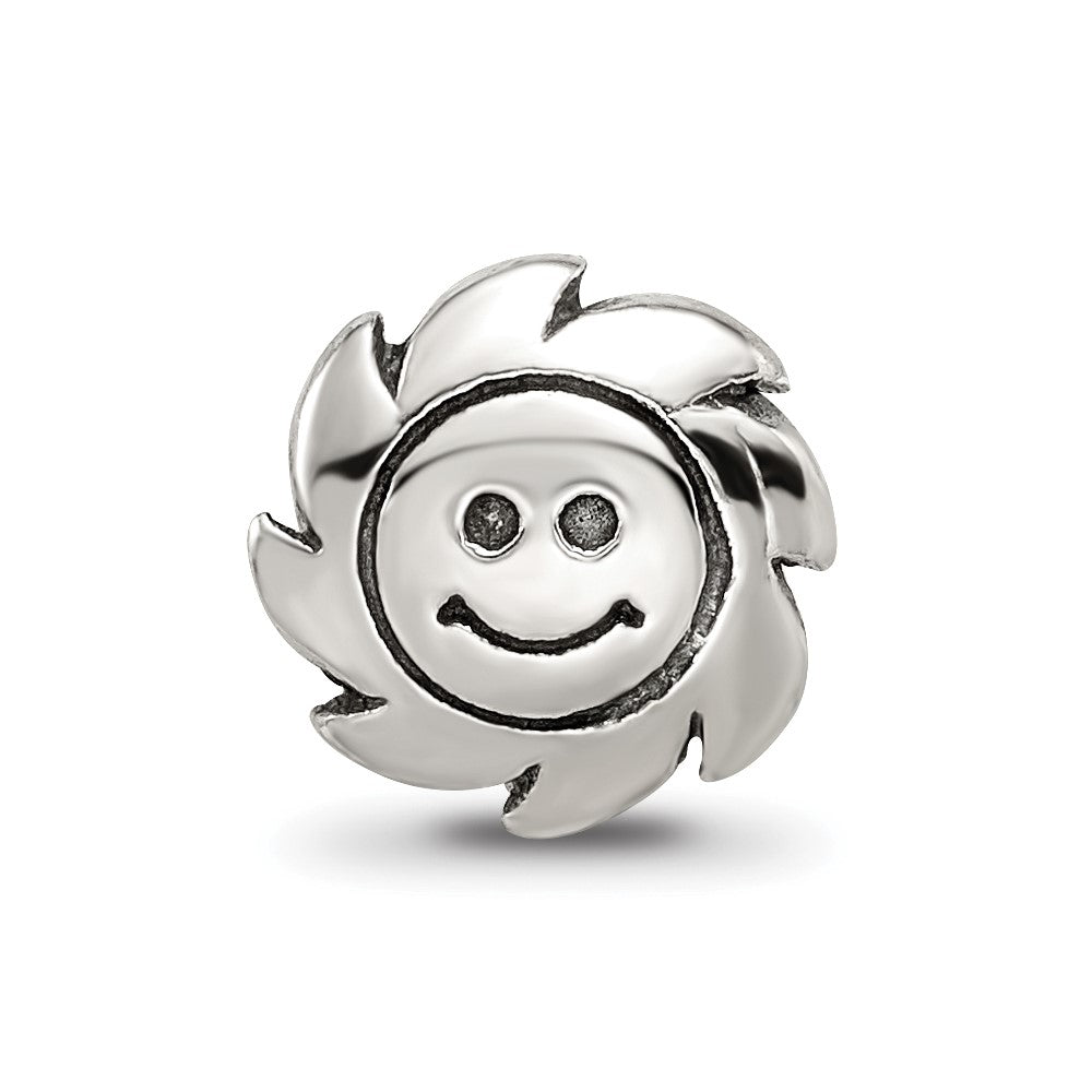 Sterling Silver Reflections Smiling Sun Bead