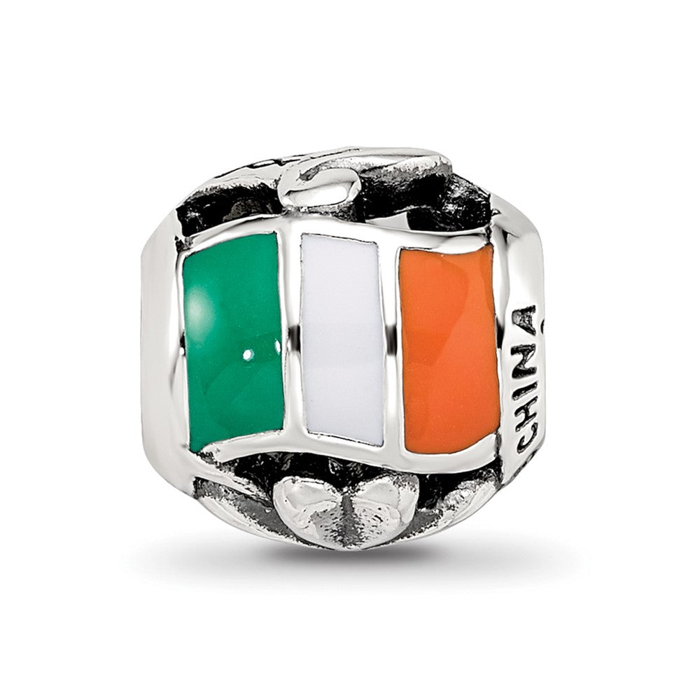 Sterling Silver Reflections Enameled Ireland Theme Bead