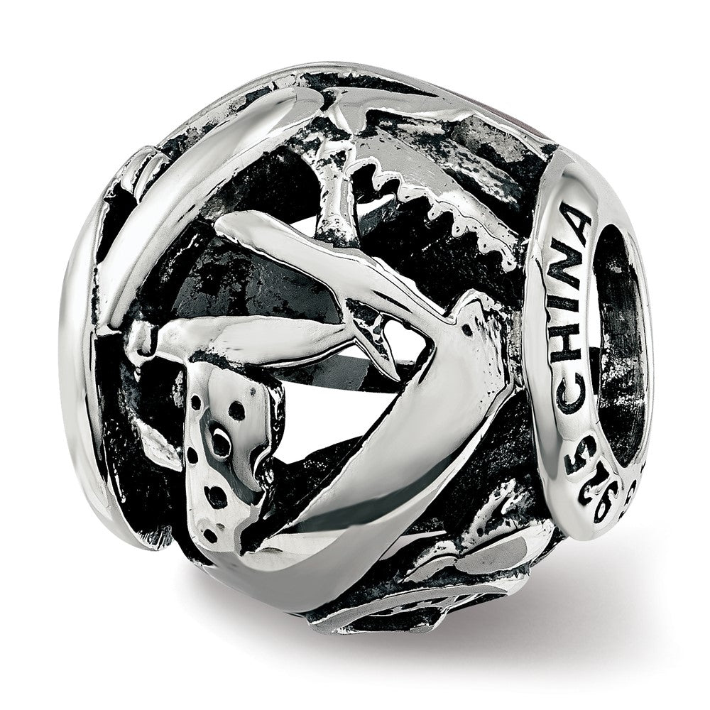 Sterling Silver Reflections Enameled Switzerland Theme Bead