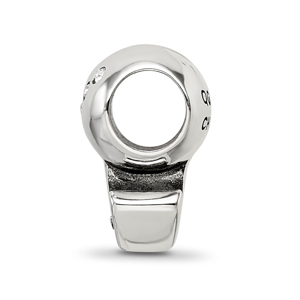 Sterling Silver Reflections Crystals Boy Symbol Bead