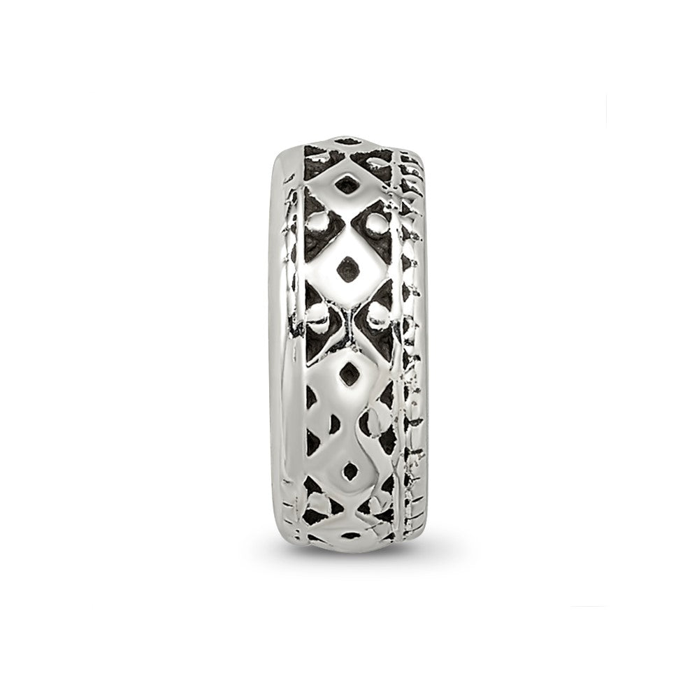 Sterling Silver Reflections Antiqued Bali Gripper Bead