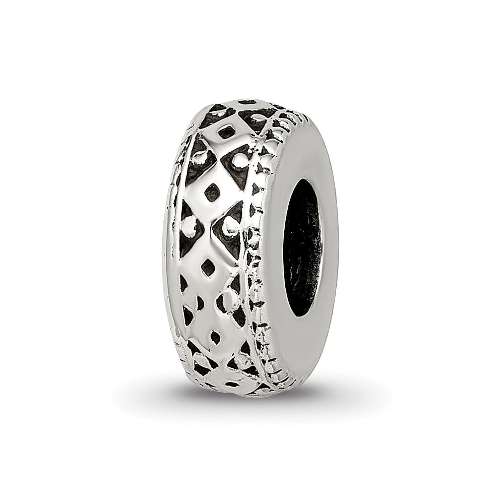 Sterling Silver Reflections Antiqued Bali Gripper Bead