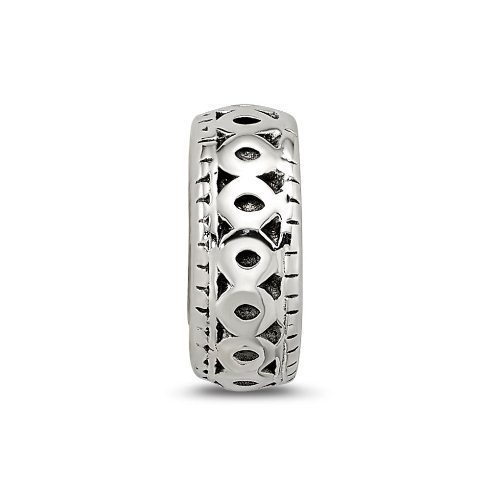 Sterling Silver Reflections Antiqued Bali Gripper Bead