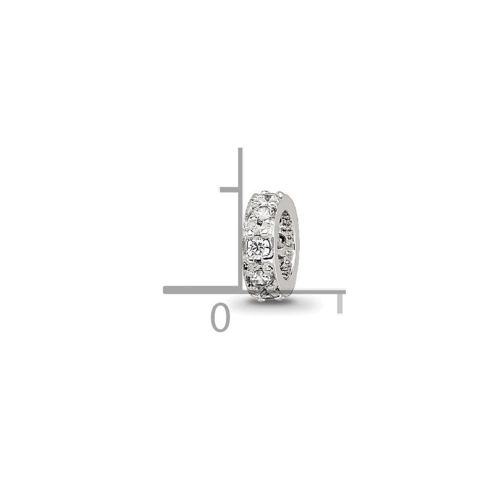 Sterling Silver Reflections CZ Spacer Bead