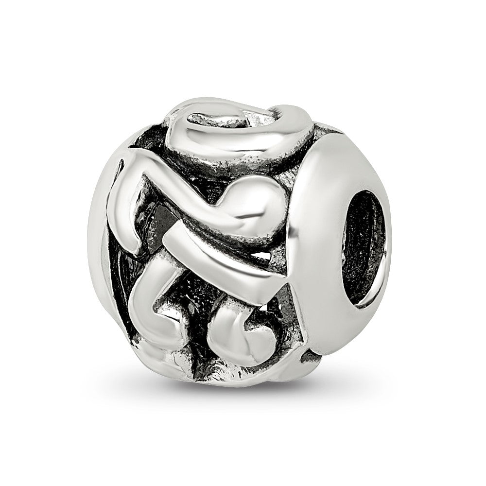 Sterling Silver Reflections Musical Notes Bead