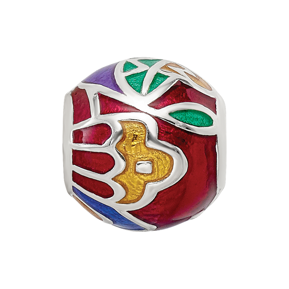 Sterling Silver Reflections City Impressions Mexico Moasic Enamel Bead