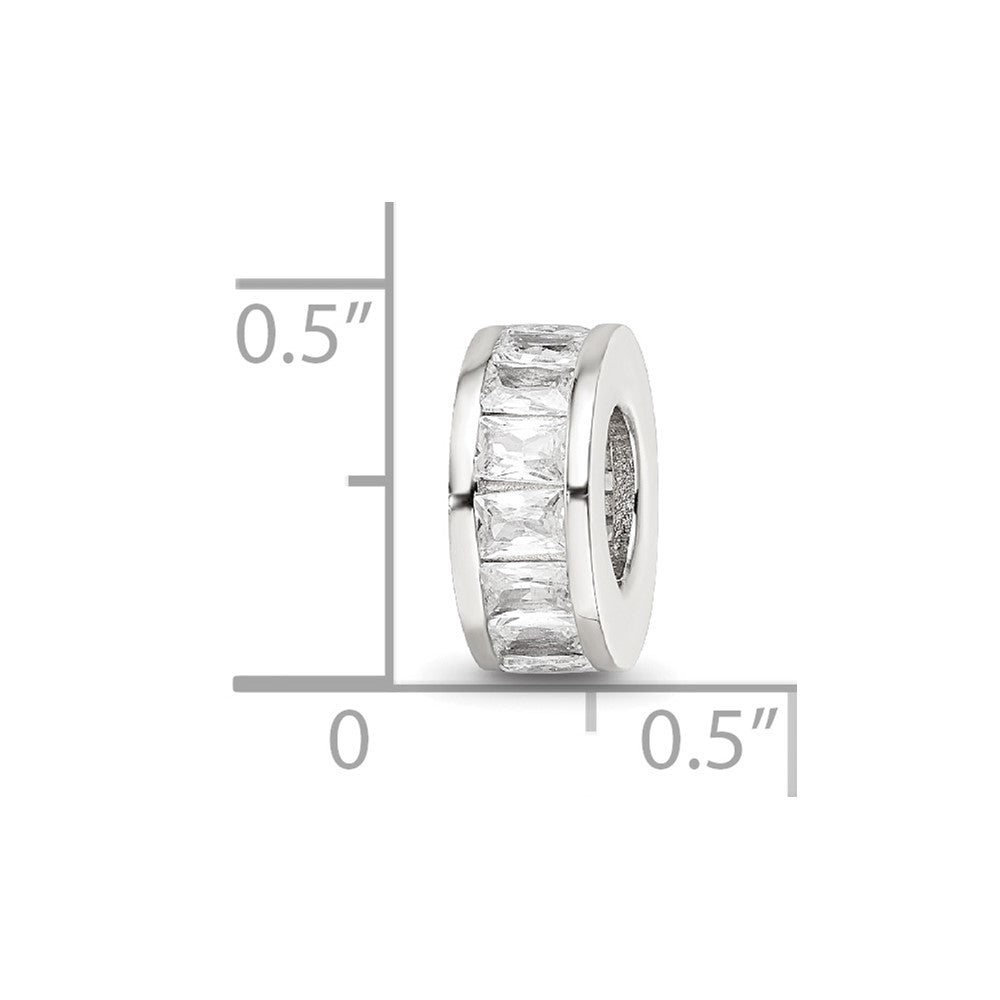 Sterling Silver Reflections w/ CZ Spacer Bead