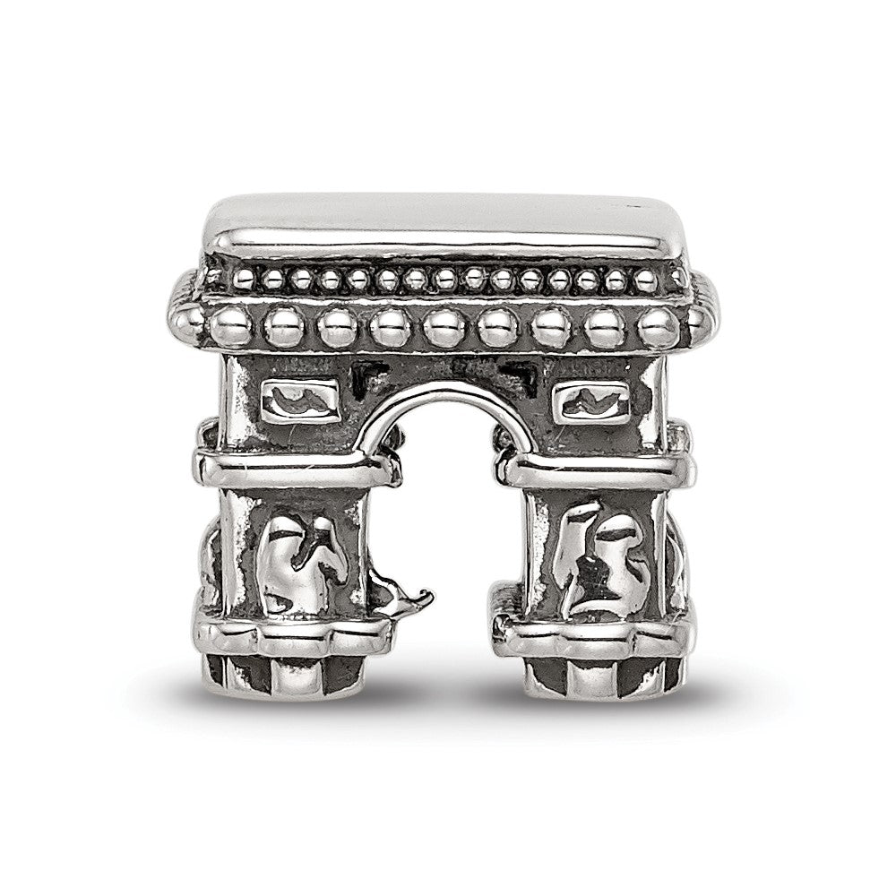 Sterling Silver Reflections Antiqued Arc De Triomphe Bead
