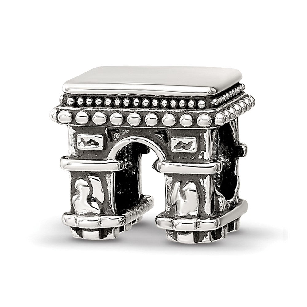 Sterling Silver Reflections Antiqued Arc De Triomphe Bead