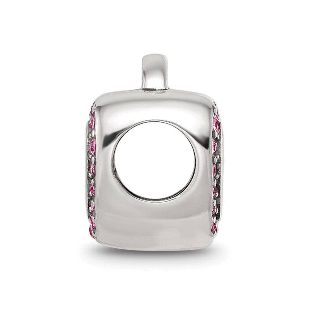 Sterling Silver Reflections Crystals Heart Lock Bead