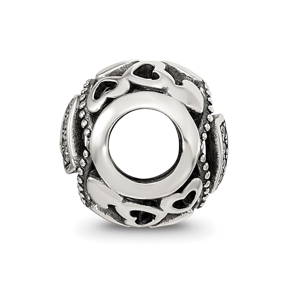 Sterling Silver Reflections CZ Letter A Bead