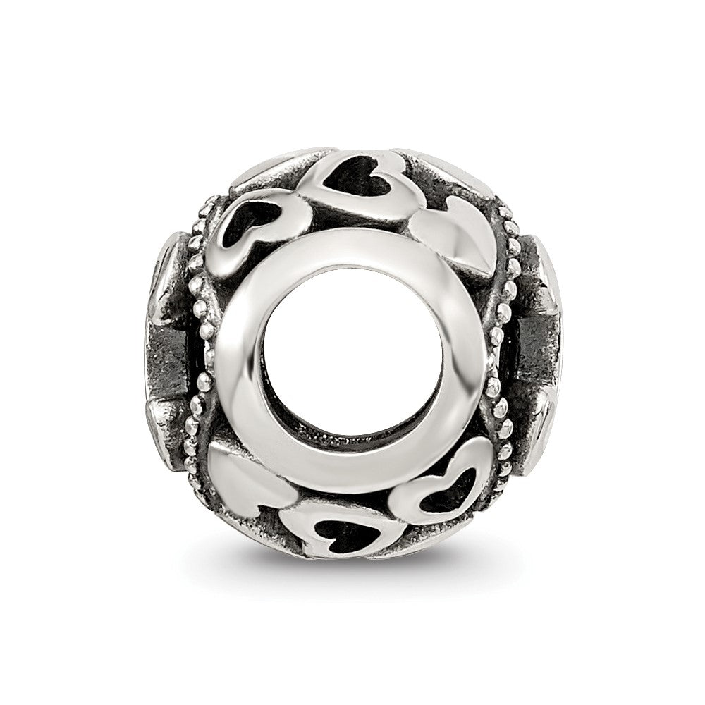 Sterling Silver Reflections CZ Letter C Bead