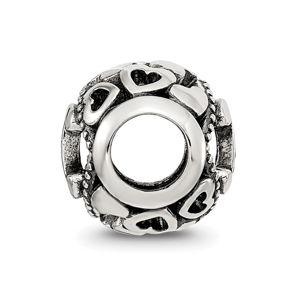 Sterling Silver Reflections CZ Letter I Bead