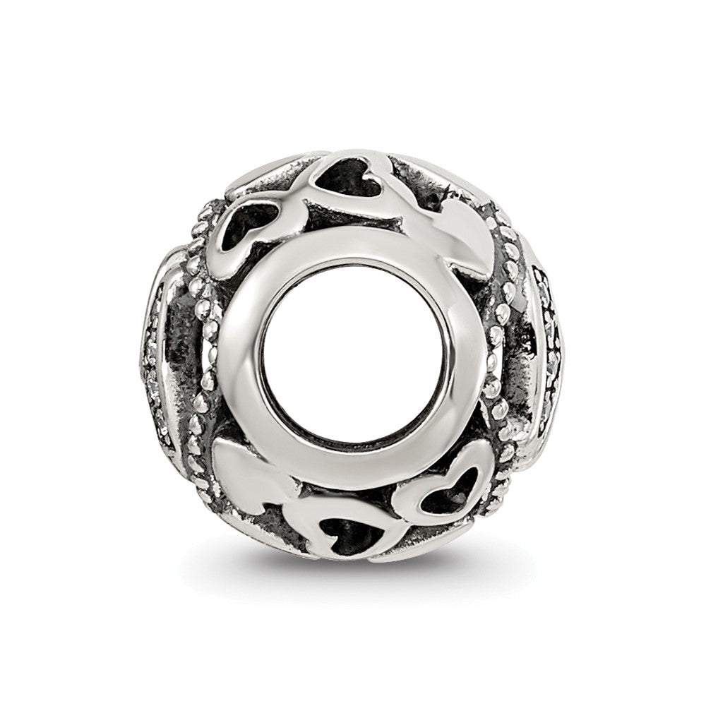 Sterling Silver Reflections CZ Letter Y Bead