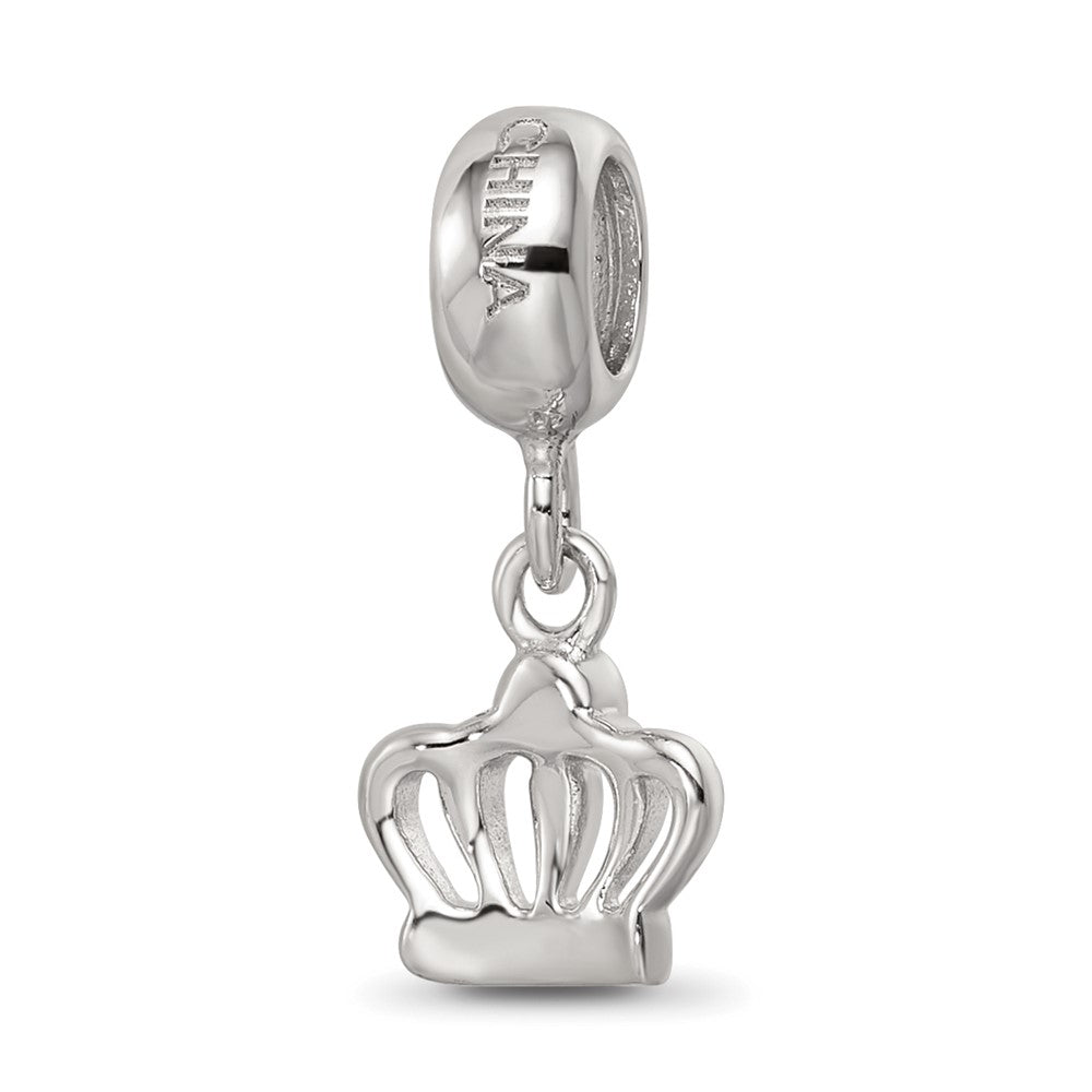 Sterling Silver Reflections Crystals Crown Dangle Bead