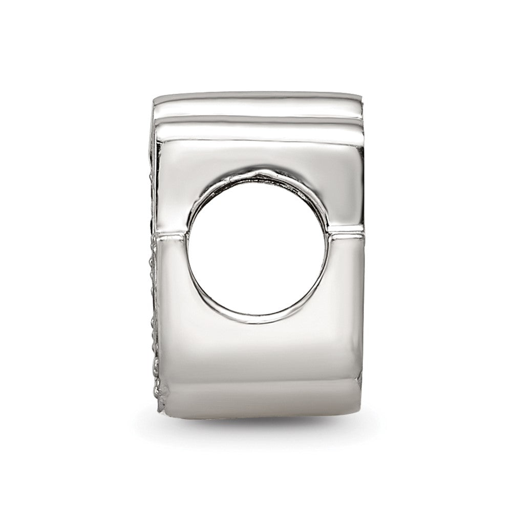 Sterling Silver Reflections Enamel CZ Hamsa/Chamseh Bead