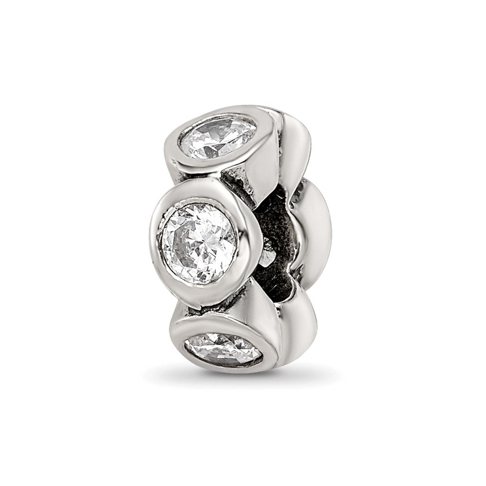 Sterling Silver Reflections CZ Bead