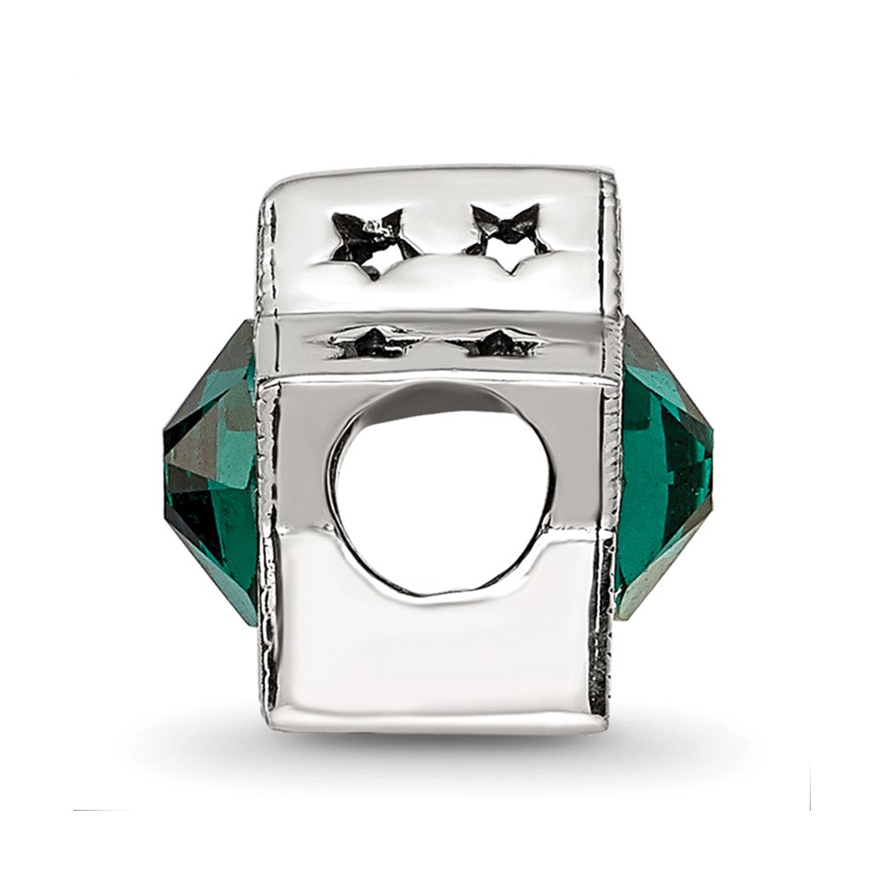 Sterling Silver Reflections Preciosa Crystal May Birthstone Star Bead
