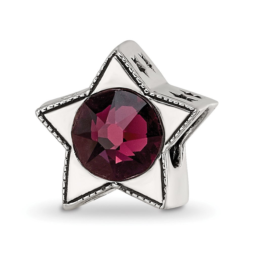 Sterling Silver Reflections Preciosa Crystal June Birthstone Star Bead