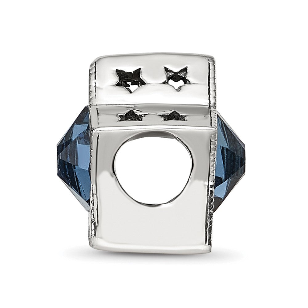 Sterling Silver Reflections Preciosa Crystal December Birthstone Star Bead