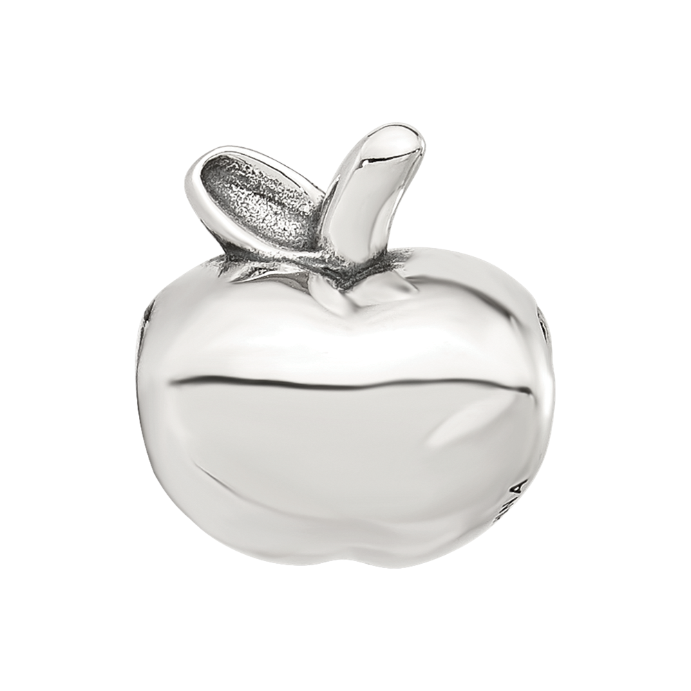 Sterling Silver Reflections Polished Apple Bead