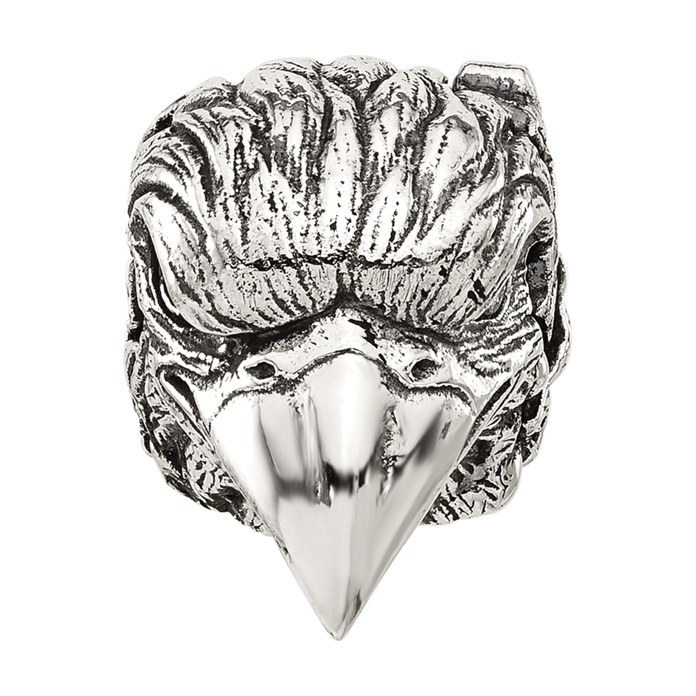 Sterling Silver Reflections Antiqued Eagle Hinged Bead