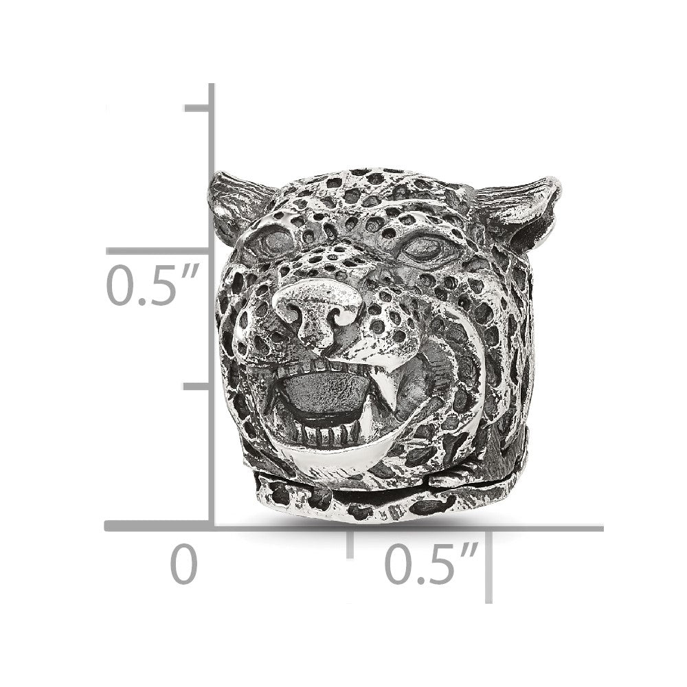 Sterling Silver Reflections Jaguar Hinged Bead