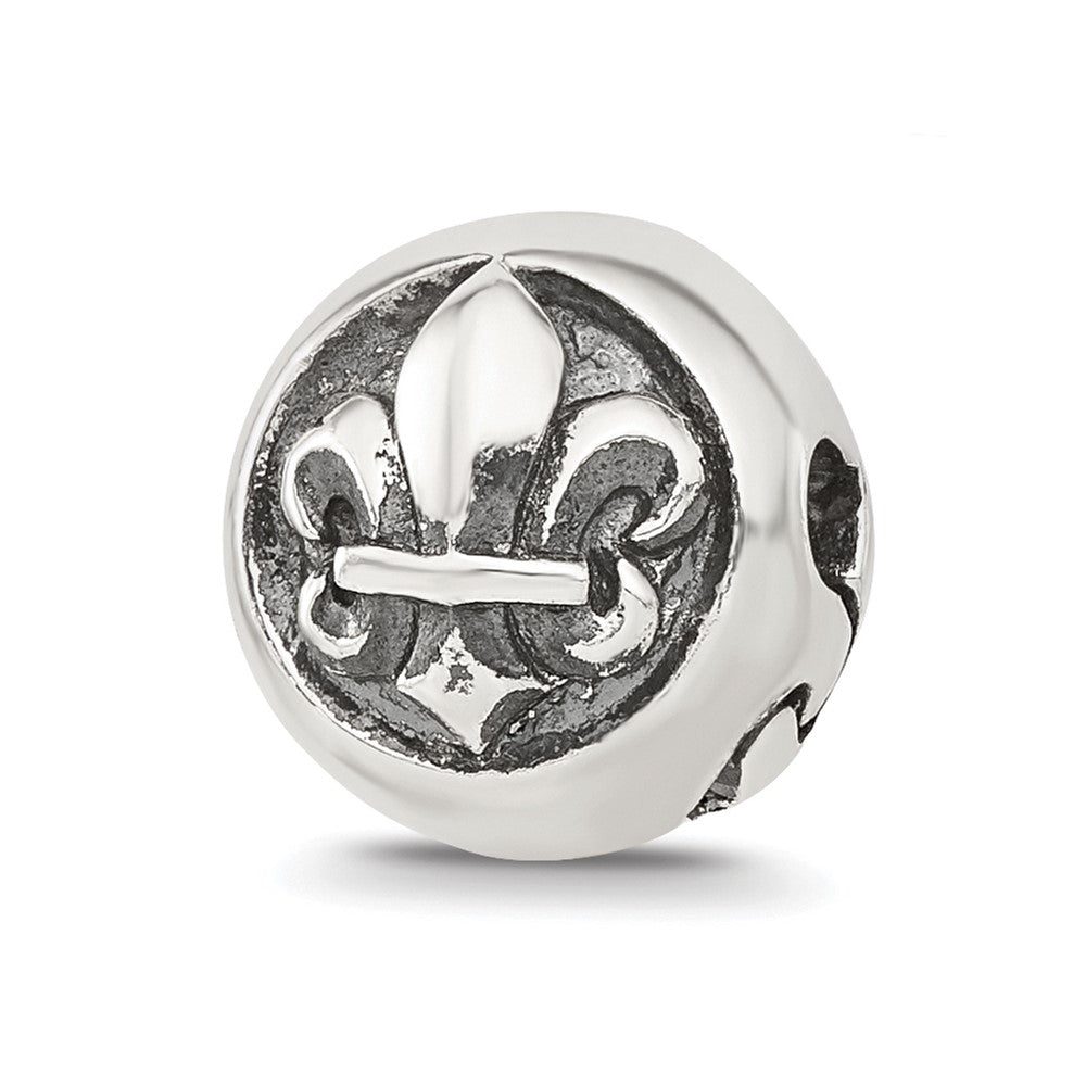 Sterling Silver Reflections Fleur-de-lis Hinged Bead